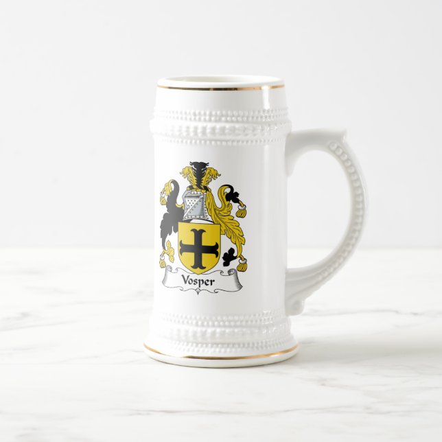 Vosper Familienwappen Bierglas (Rechts)