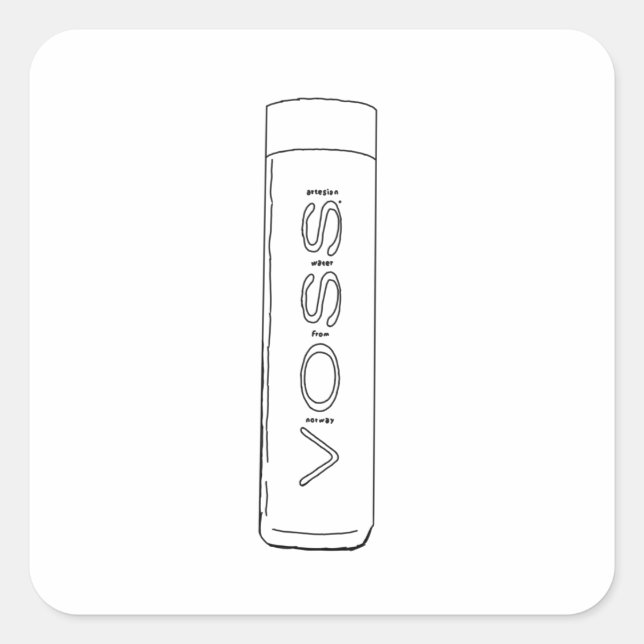 Voss Water Sticker (Vorderseite)