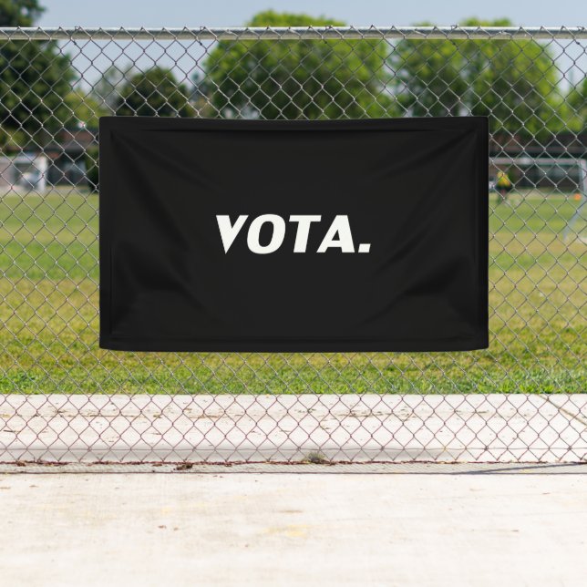 Vota-Abstimmung in der Schwarz-weißen modernen spa Banner (Insitu)