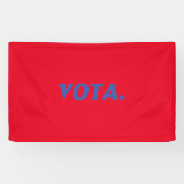 Vota-Abstimmung in spanisch-blau-rot-moderner Poli Banner