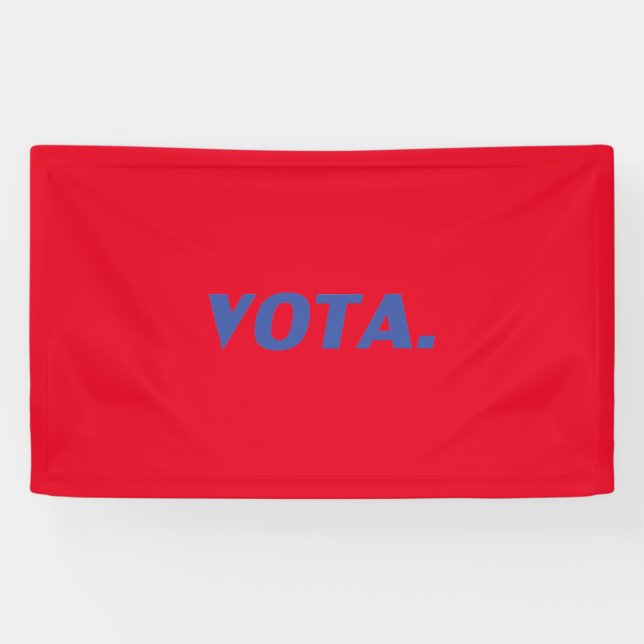 Vota-Abstimmung in spanisch-blau-rot-moderner Poli Banner (Horizontal)