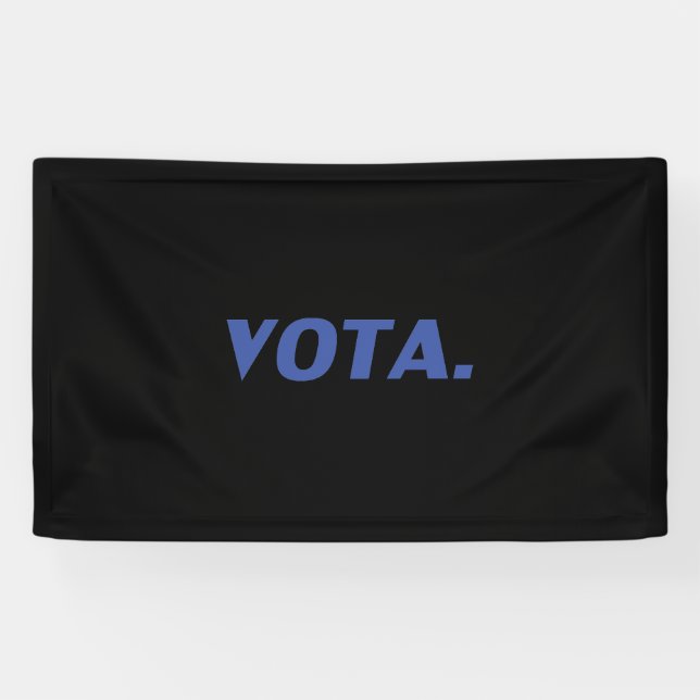 Vota-Abstimmung in spanisch-blau-schwarz moderne p Banner (Horizontal)