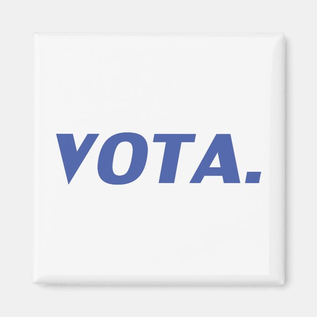 Vota-Abstimmung in spanisch-blau-weißer moderner P Magnet (Vorne)