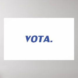 Vota-Abstimmung in spanisch-blau-weißer moderner P Poster