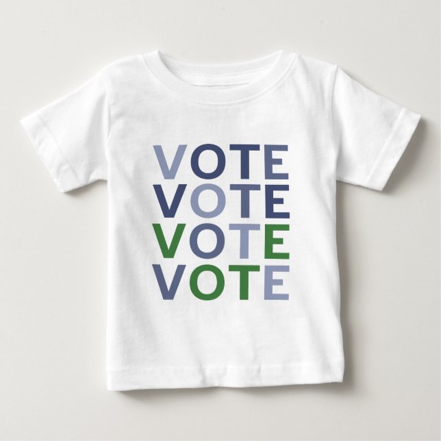 VotBlue und Green Baby T-shirt (Vorderseite)