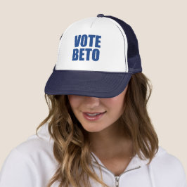 Vote Beto O'Rourke blau-weiß modern Truckerkappe