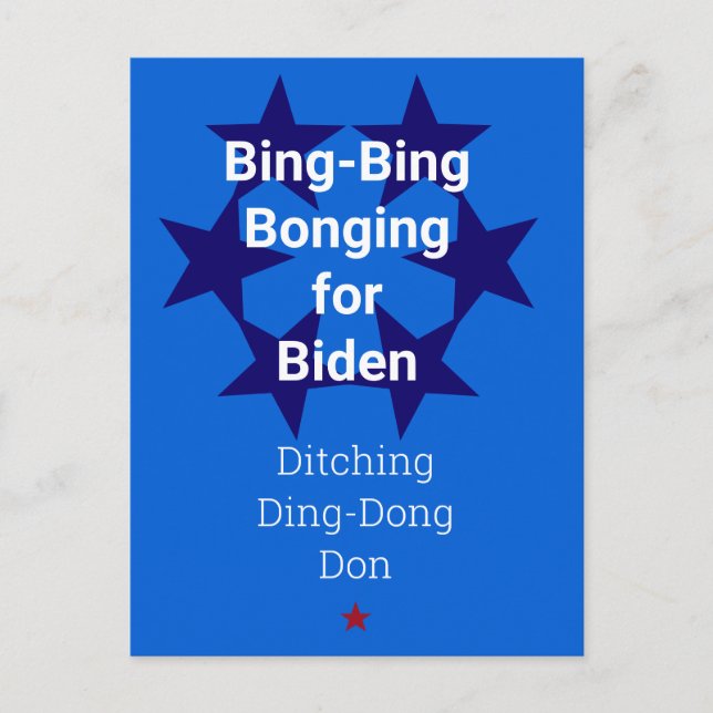 Vote Biden Trump Wahl Postcard Postkarte (Vorderseite)