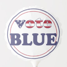 Vote Blue - American Flag Typografy