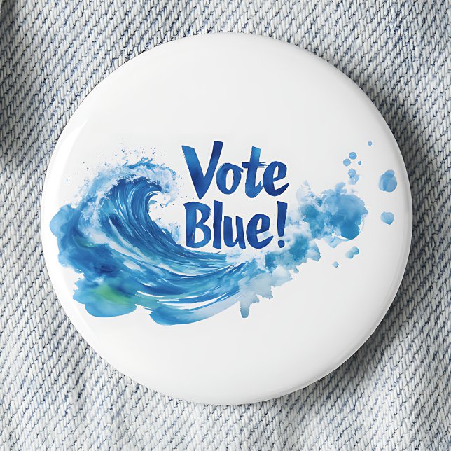 Vote Blue Button (Von Creator hochgeladen)