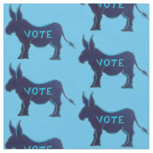 VOTE Blue Donkey November 2020 Wahltag USA Stoff
