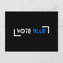 Vote Blue individuell einstellbar Postkarte