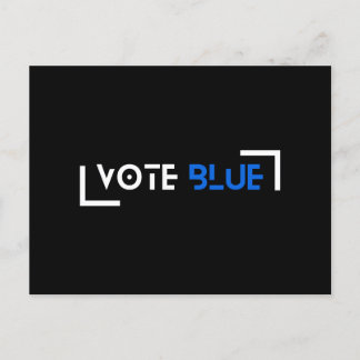 Vote Blue individuell einstellbar Postkarte