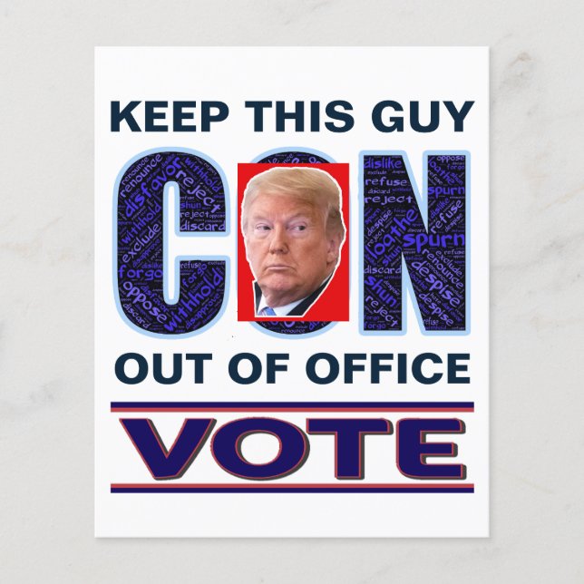 Vote Blue Resist 2024 Flyer des Präsidenten (Vorne)