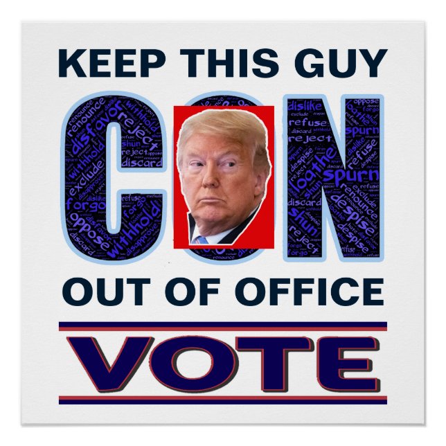 Vote Blue Resist 2024 Präsident Glossy Poster (Vorderseite)