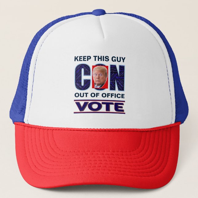 Vote Blue Resist 2024 Präsident Trucker Hat Truckerkappe (Vorderseite)
