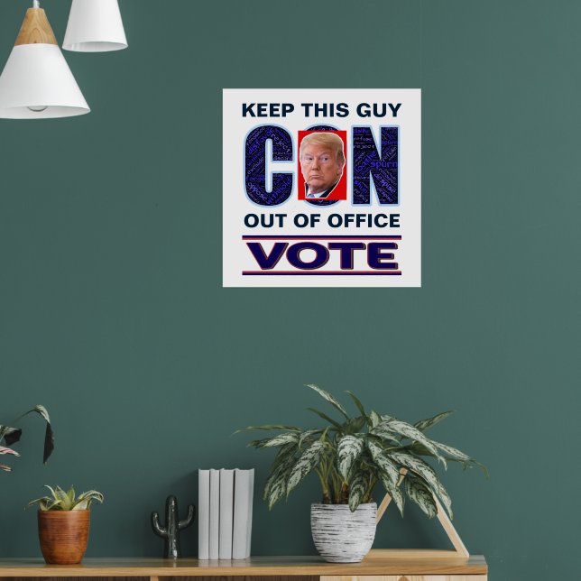Vote Blue Resist 2024 Presidential Value Poster (Wohnzimmer 1)