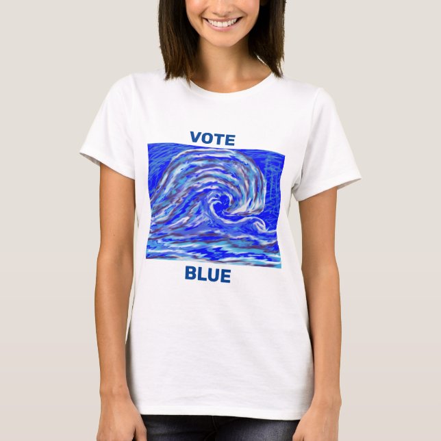 Vote Blue T-Shirt (Vorderseite)