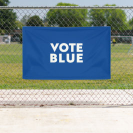 Vote Blue White Blue Moderne fette Typografie Banner