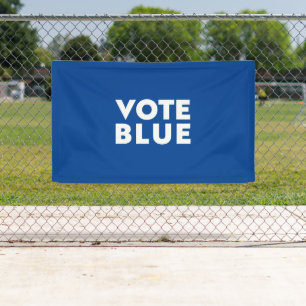 Vote Blue White Blue Moderne fette Typografie Banner