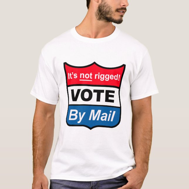 Vote-by-Mail-Adresse ist kein Symbol für Rigged T-Shirt (Vorderseite)