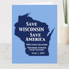 Vote Crawford für den Obersten Gerichtshof von Wis Karte