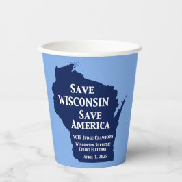 Vote Crawford für den Obersten Gerichtshof von Wis Pappbecher