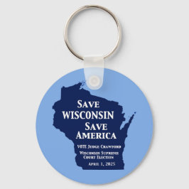 Vote Crawford für den Obersten Gerichtshof von Wis Schlüsselanhänger