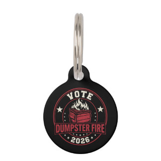 Vote Dumpster Fire 2026 Satirical Political Parody Haustiermarke