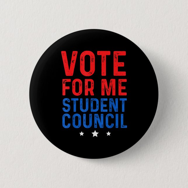 Vote For Me Student Council  Button (Vorderseite)