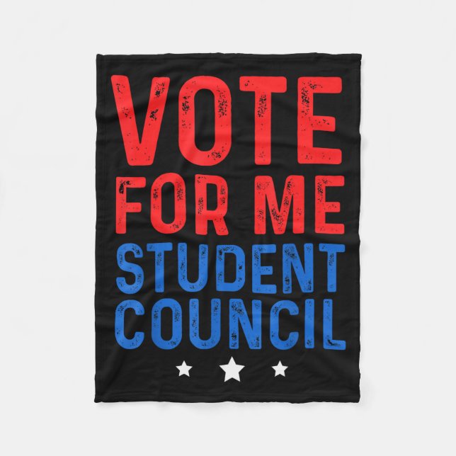 Vote For Me Student Council  Fleecedecke (Vorderseite)