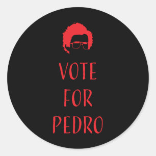 Vote for Pedro - Napoleon Dynamite Runder Aufkleber