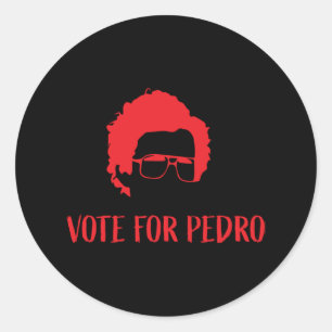 Vote for Pedro - Napoleon Dynamite Runder Aufkleber
