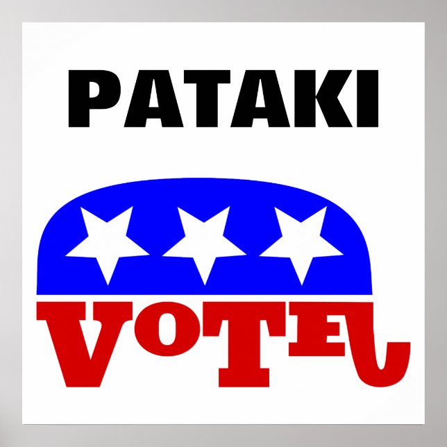 Vote George Pataki Republikaner Elephant Poster (Vorne)