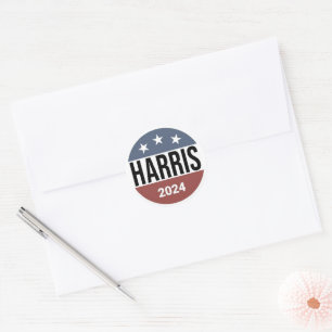 Vote Harris Democrat Party Runder Aufkleber
