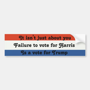 Vote Harris not Trump2 Autoaufkleber