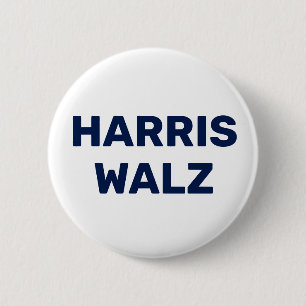 Vote Harris Walz 2024 Button