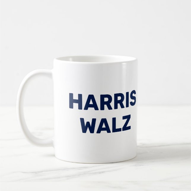 Vote Harris Walz 2024 Kaffeetasse (Links)