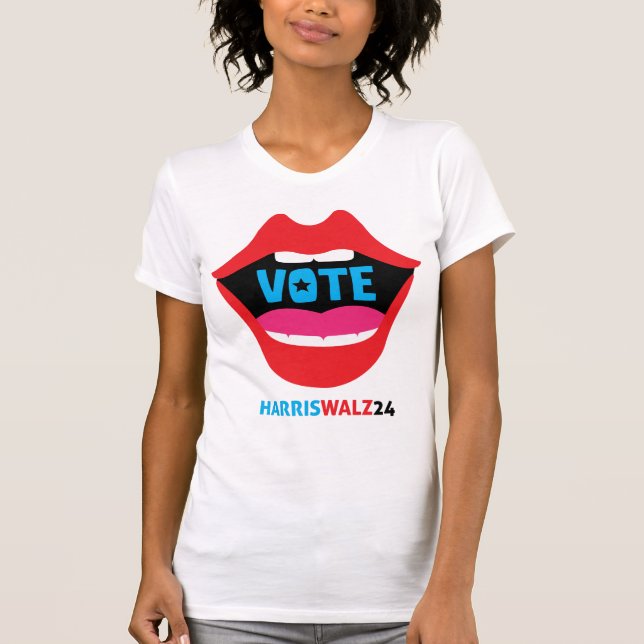 Vote Harris Walz 24 T-Shirt (Vorderseite)