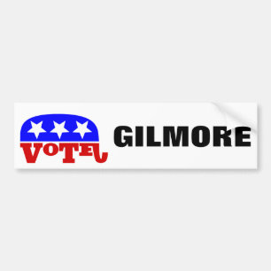 Vote Jim Gilmore Republikaner Elephant Autoaufkleber