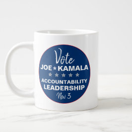 Vote Joe Biden Kamala Harris 2024 Vorlage Jumbo-Tasse