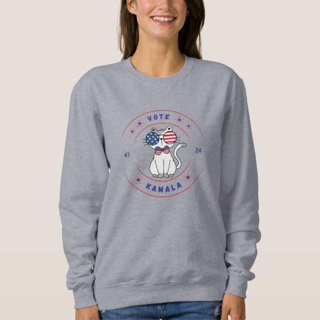 Vote Kamala 2024 Cat T - Shirt (Vorderseite)