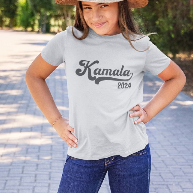 Vote Kamala Harris 2024 Gray Varsity Kids T - Shir T-Shirt (Von Creator hochgeladen)