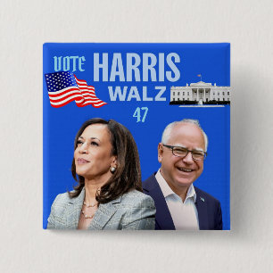 Vote-Kamala-Harris und Tim-Walz-2024_ Button