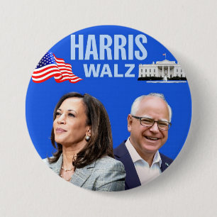 Vote-Kamala-Harris und Tim-Walz-2024_ Button
