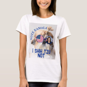 Vote Kamala USA flagge Shih Tzu Nicht niedlicher H T-Shirt