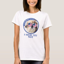 Vote Kamala USA flagge Shih Tzu Nicht niedlicher H T-Shirt