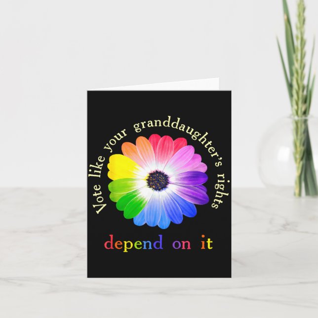 Vote Like Your Granddaughter's Rights Depend On It Karte (Vorderseite)