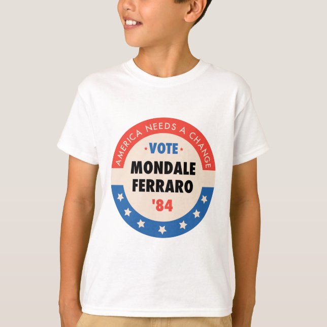 Vote Mondale/Ferraro '84 T-Shirt (Vorderseite)