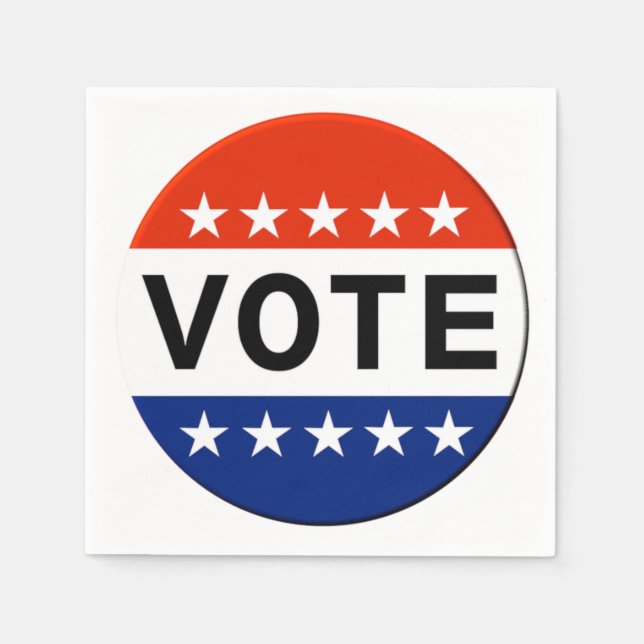 Vote Party Napkins Serviette (Vorderseite)