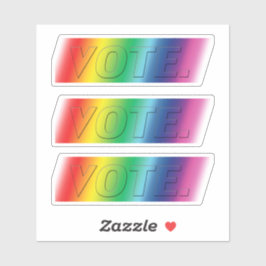 "vote" Pride lgbtq lgbt farben - Aufkleber